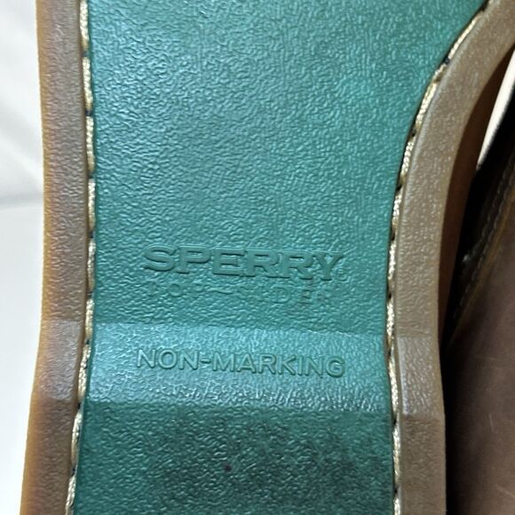 Sperry Top-Sider Authentic Original 2 Eye Boat Shoe Men's size 11 Brown Leather - Picture 6 of 8